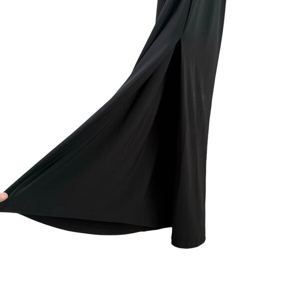 Lauren Ralph Lauren Sequin Bodice Cutout Back Formal Gown Black White, Size 0P - Picture 7 of 11